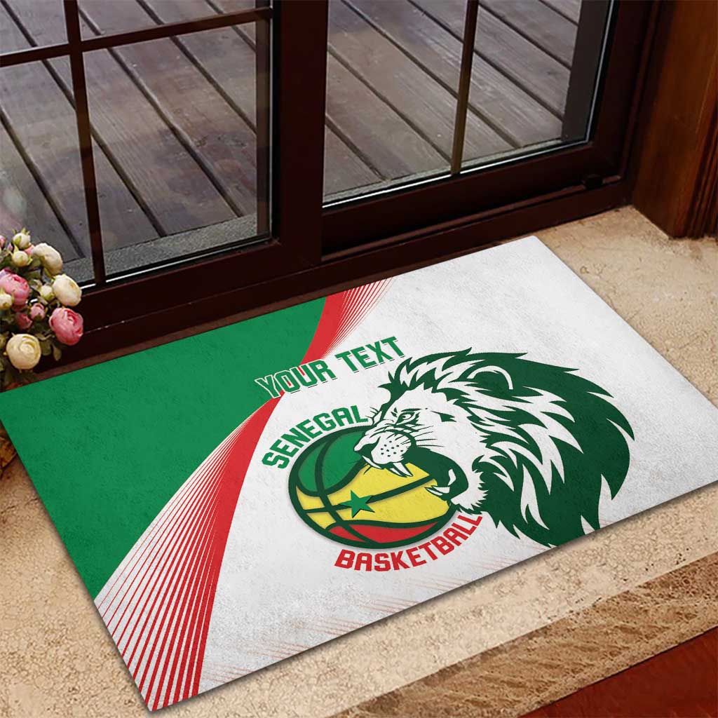 Afro Basketball Custom Senegal Rubber Doormat Come On Lions - African Pride