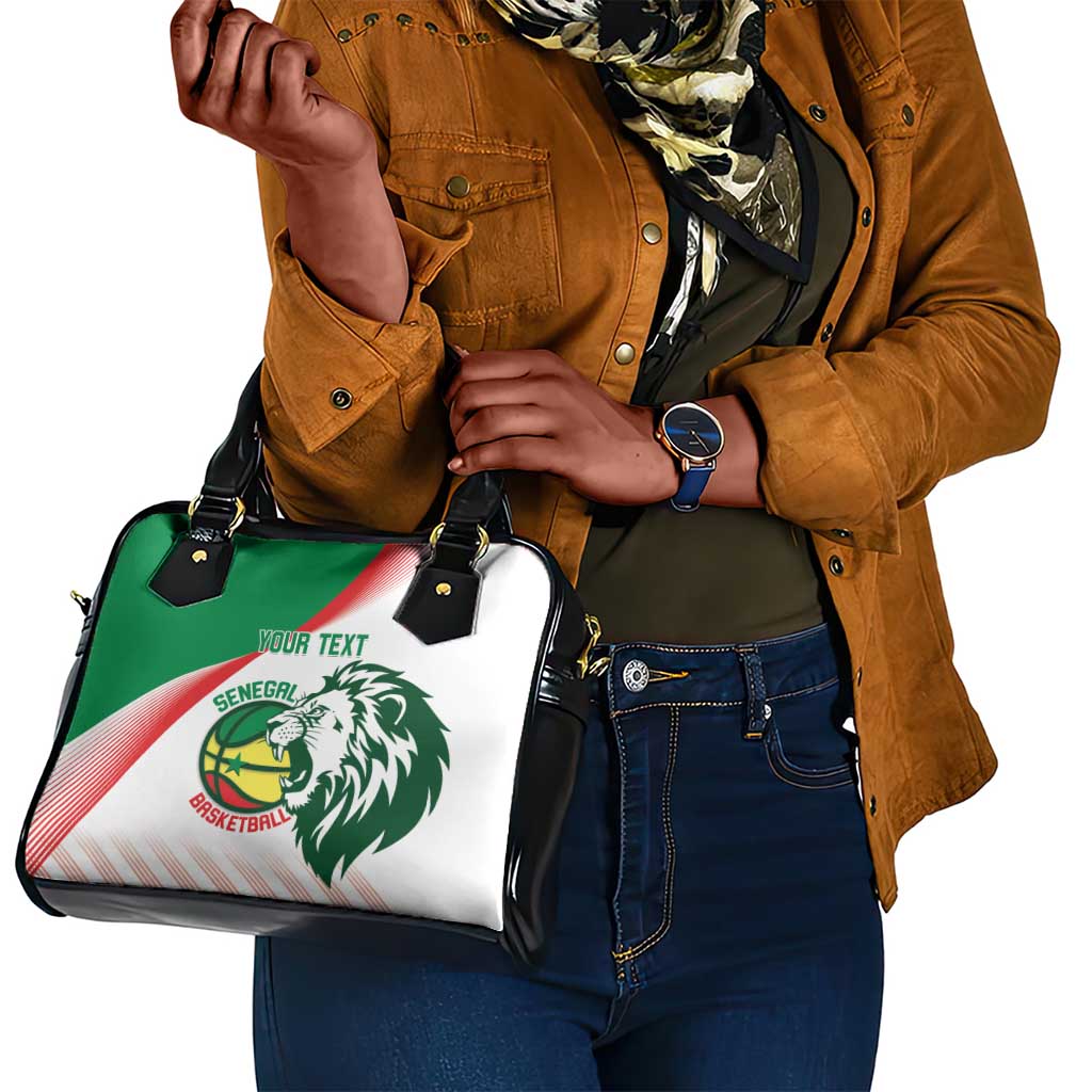 Afro Basketball Custom Senegal Shoulder Handbag Come On Lions - African Pride