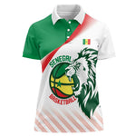Afro Basketball Custom Senegal Women Polo Shirt Come On Lions - African Pride