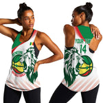 Afro Basketball Custom Senegal Women Racerback Tank Come On Lions - African Pride