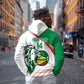 Afro Basketball Custom Senegal Zip Hoodie Come On Lions - African Pride