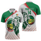 Senegal Basketball Custom Zipper Polo Shirt Come On Lions