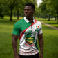 Senegal Basketball Custom Zipper Polo Shirt Come On Lions