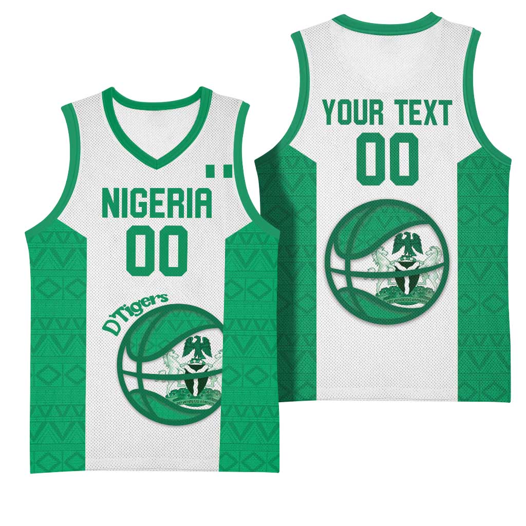 Afro Basketball Custom Nigeria Basketball Jersey Come On Tigers LT14