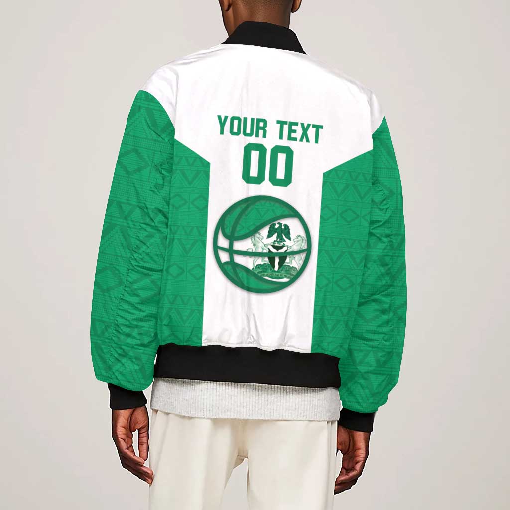 Afro Basketball Custom Nigeria Bomber Jacket Come On Tigers - African Pride