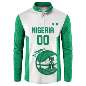 Nigeria Basketball Custom Button Sweatshirt Come On Tigers
