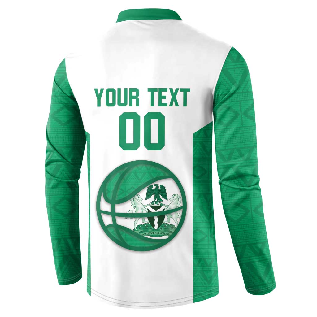 Nigeria Basketball Custom Button Sweatshirt Come On Tigers