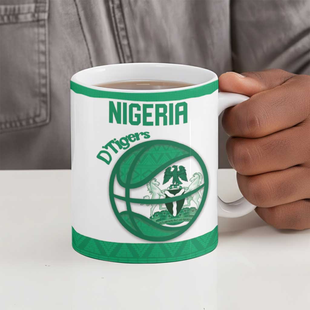 Nigeria Basketball Custom Ceramic Mug Come On Tigers