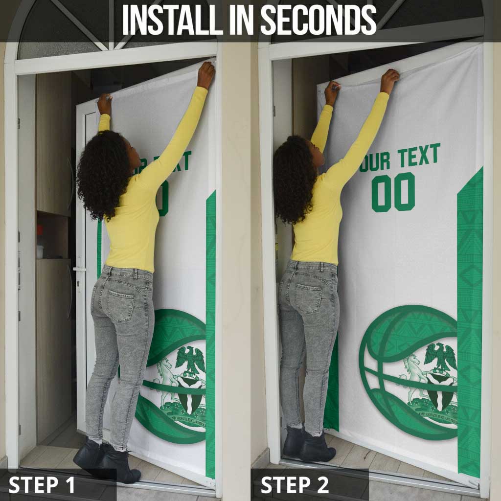 Nigeria Basketball Custom Door Cover Come On Tigers