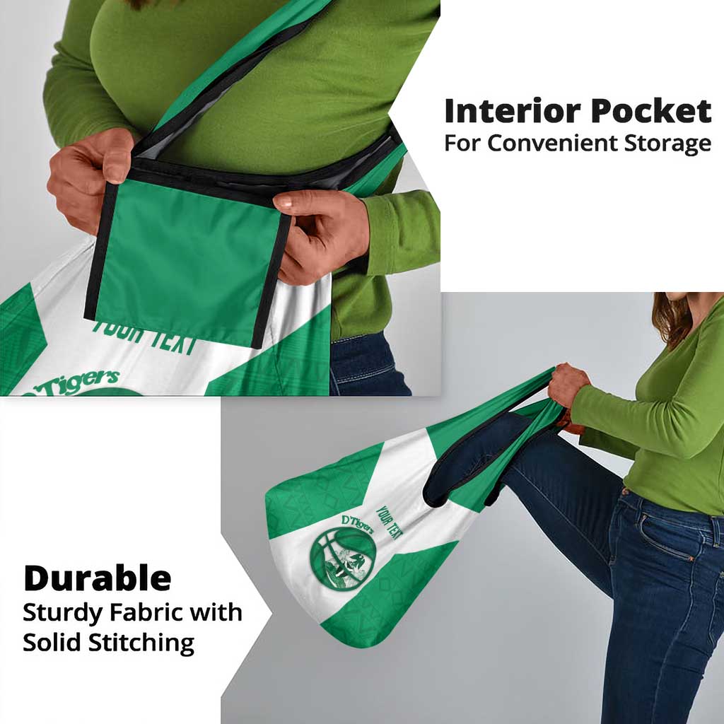 Afro Basketball Custom Nigeria Grocery Bag Come On Tigers - African Pride