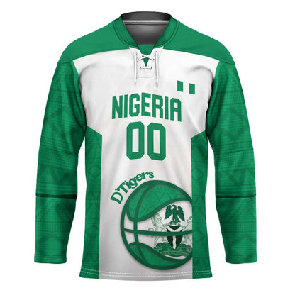Nigeria Basketball Custom Hockey Jersey Come On Tigers