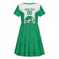 Afro Basketball Custom Nigeria Kid Short Sleeve Dress Come On Tigers - African Pride