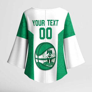 Nigeria Basketball Custom Kimono Sleeve Blouse Come On Tigers
