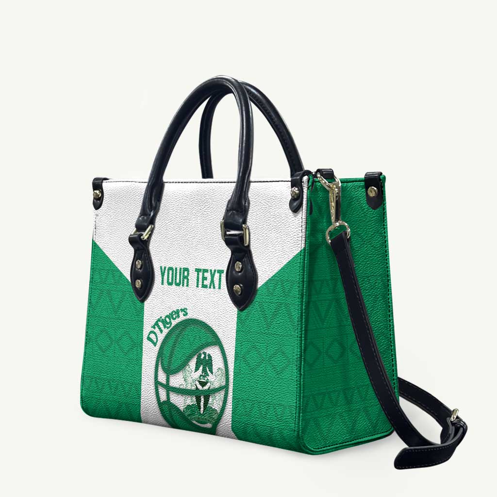Nigeria Basketball Custom Leather Bag Come On Tigers