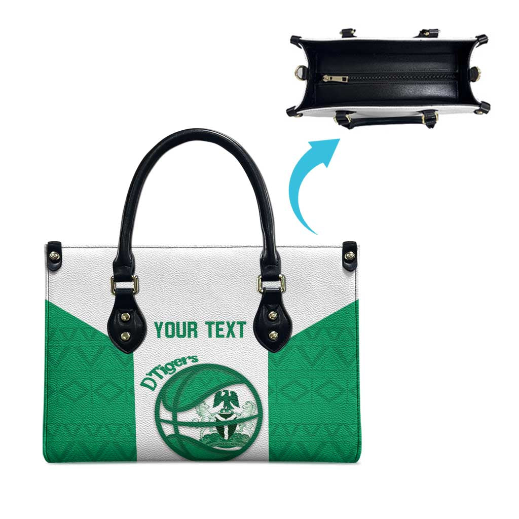 Nigeria Basketball Custom Leather Bag Come On Tigers