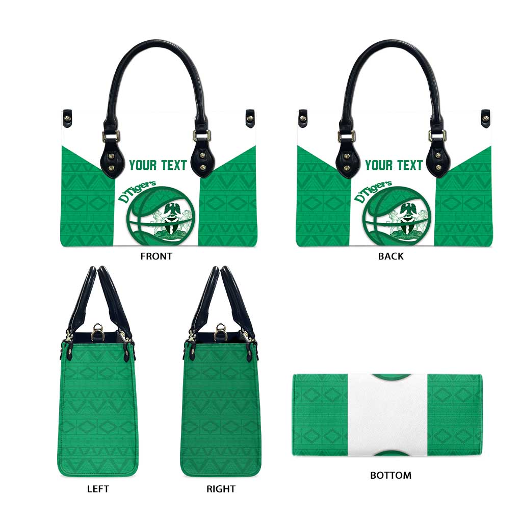 Nigeria Basketball Custom Leather Bag Come On Tigers