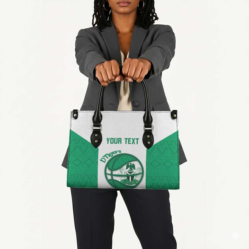 Nigeria Basketball Custom Leather Bag Come On Tigers