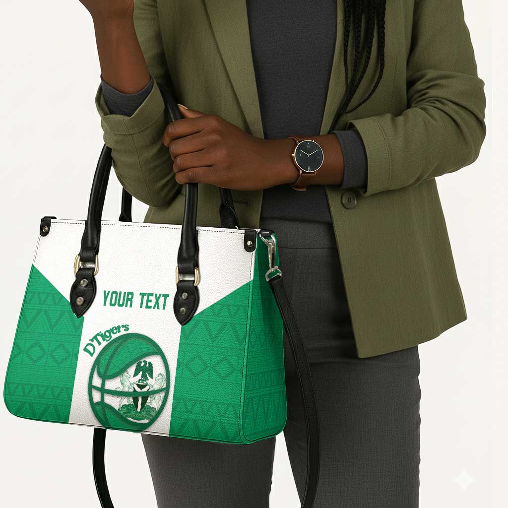 Nigeria Basketball Custom Leather Bag Come On Tigers