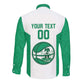 Afro Basketball Custom Nigeria Long Sleeve Button Shirt Come On Tigers - African Pride