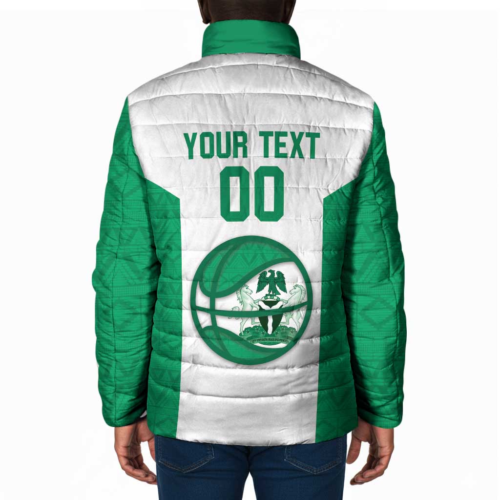 Nigeria Basketball Custom Padded Jacket Come On Tigers