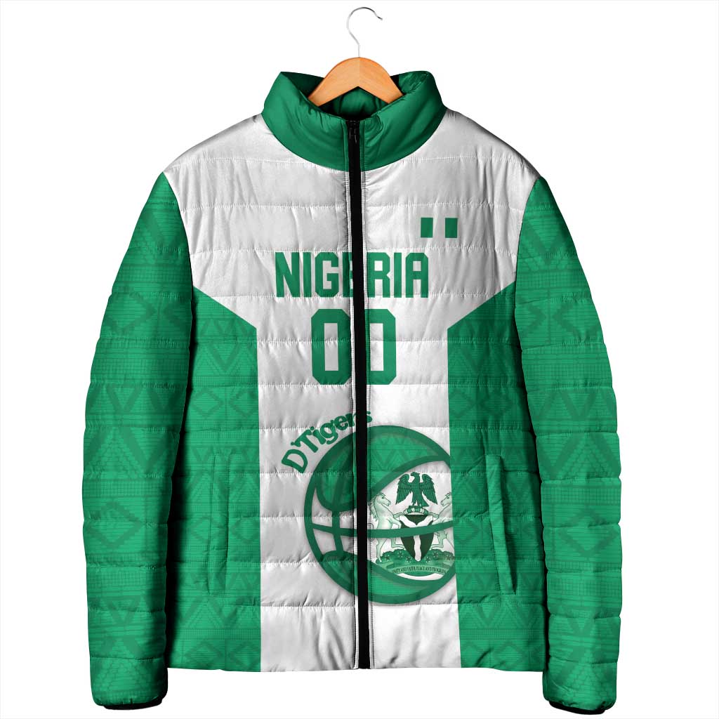 Nigeria Basketball Custom Padded Jacket Come On Tigers