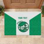 Afro Basketball Custom Nigeria Rubber Doormat Come On Tigers - African Pride