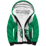 Afro Basketball Custom Nigeria Sherpa Hoodie Come On Tigers - African Pride