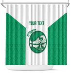 Afro Basketball Custom Nigeria Shower Curtain Come On Tigers - African Pride