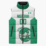 Nigeria Basketball Custom Sleeveless Puffer Jacket Come On Tigers