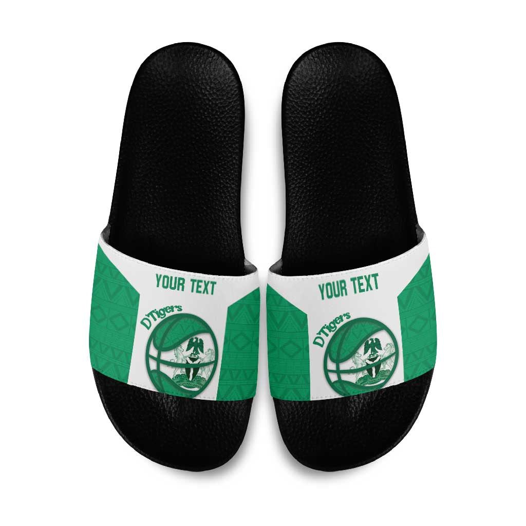 Nigeria Basketball Custom Slide Sandals Come On Tigers