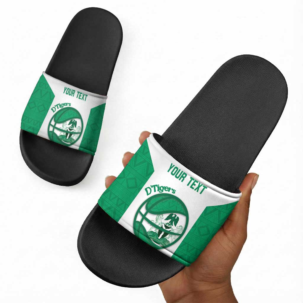 Nigeria Basketball Custom Slide Sandals Come On Tigers