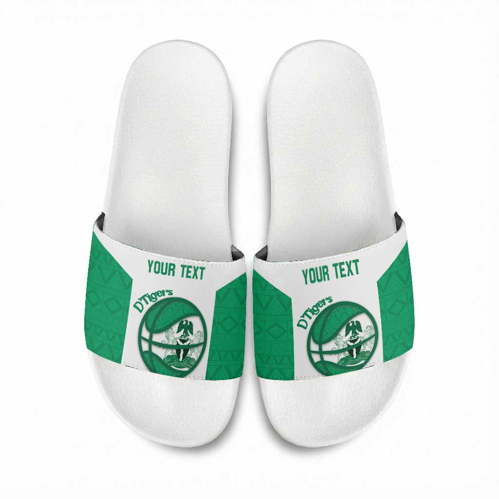 Nigeria Basketball Custom Slide Sandals Come On Tigers