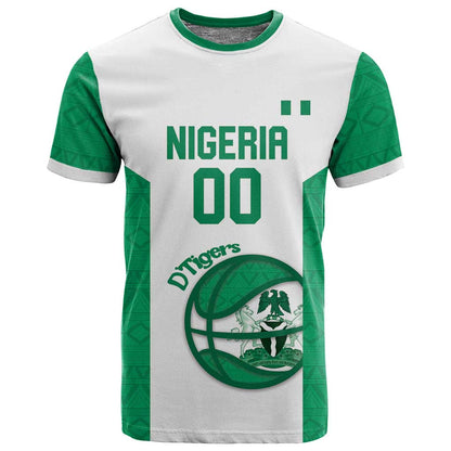 Afro Basketball Custom Nigeria T shirt Come On Tigers - African Pride