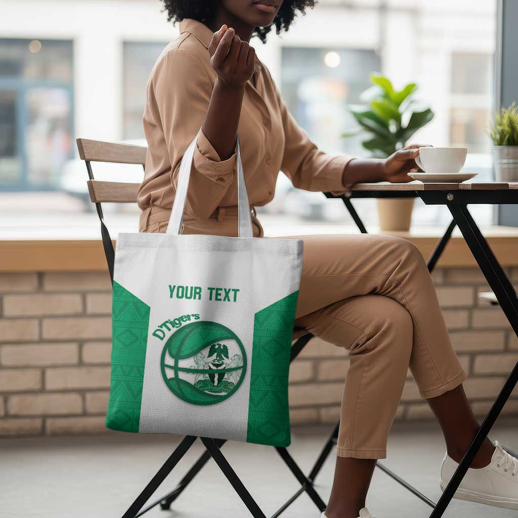 Nigeria Basketball Custom Tote Bag Come On Tigers