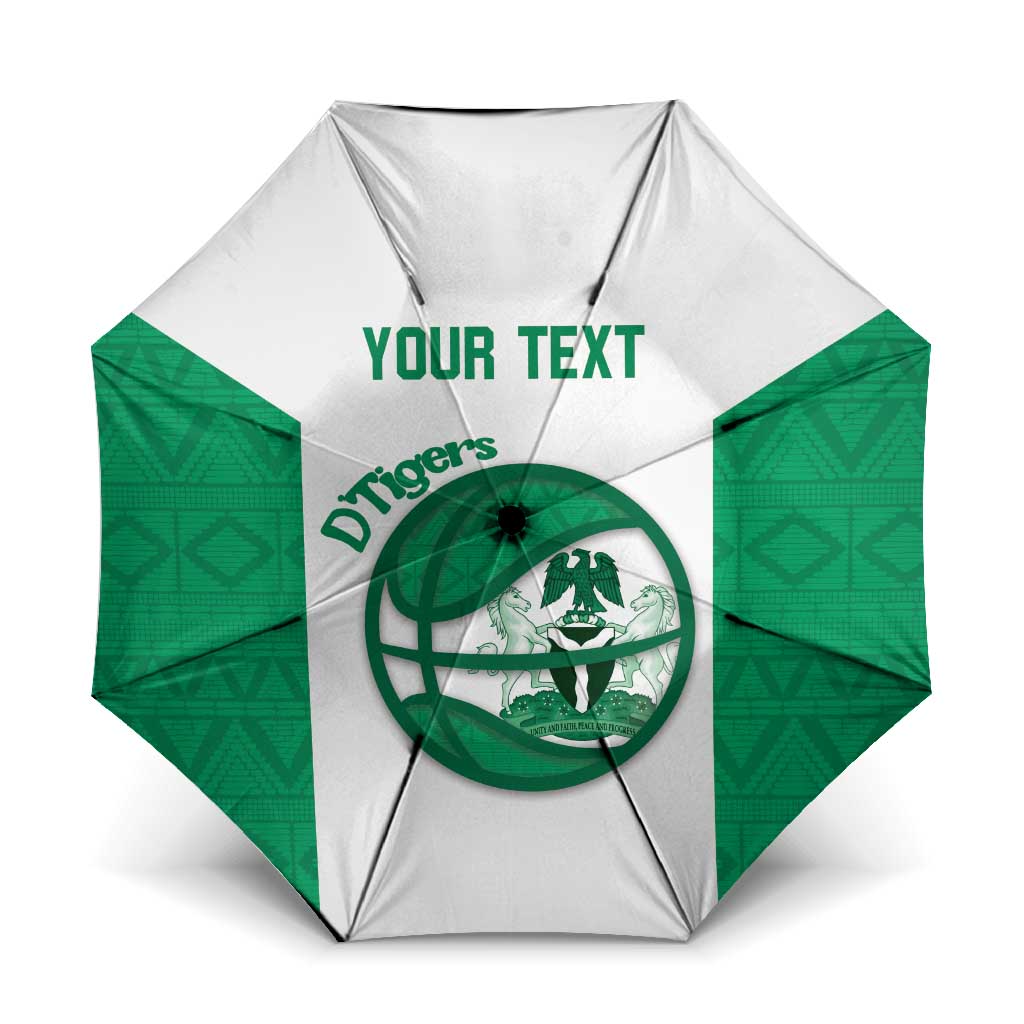 Nigeria Basketball Custom Umbrella Come On Tigers