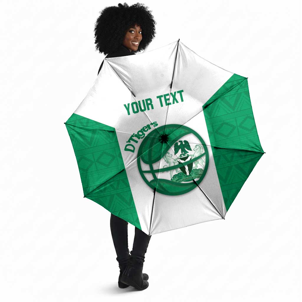 Nigeria Basketball Custom Umbrella Come On Tigers