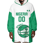Afro Basketball Custom Nigeria Wearable Blanket Hoodie Come On Tigers - African Pride