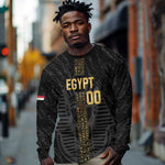 Afro Basketball Custom Egypt Long Sleeve Shirt Come On Pharaohs - African Pride