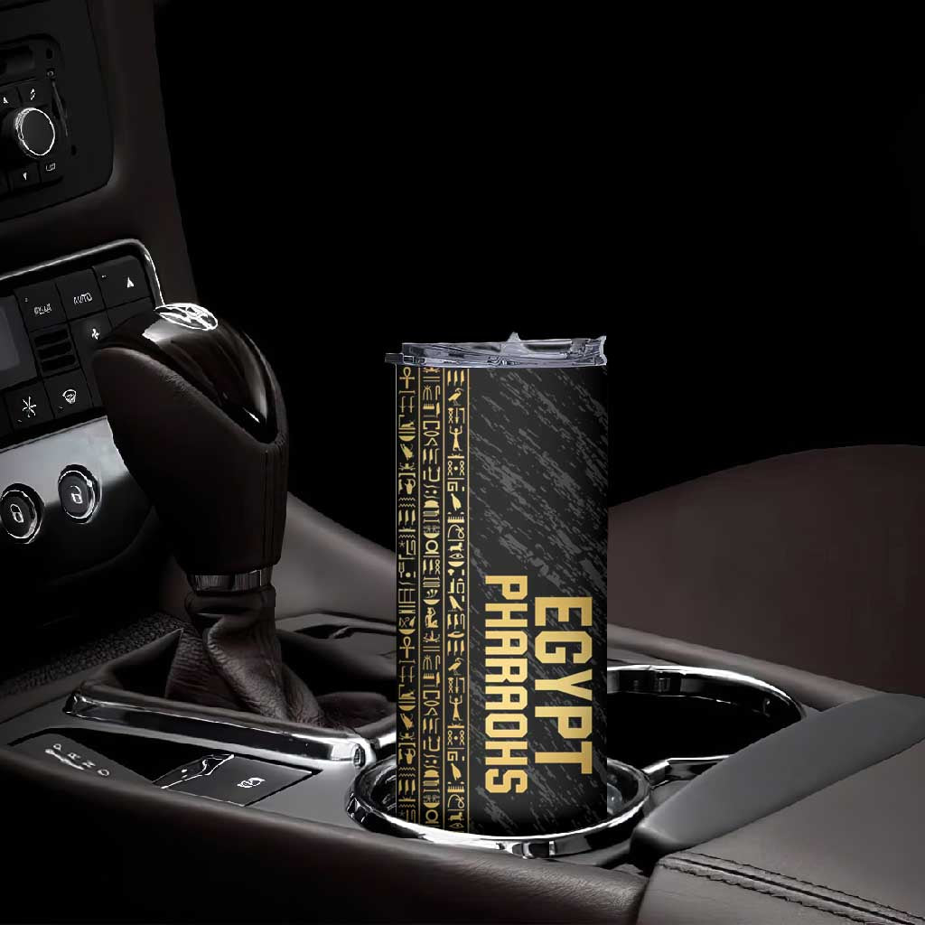 Afro Basketball Custom Egypt Skinny Tumbler Come On Pharaohs - African Pride