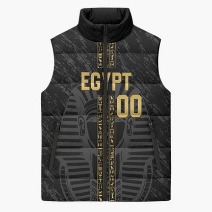 Egypt Basketball Custom Sleeveless Puffer Jacket Come On Pharaohs