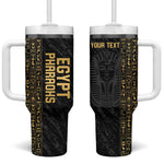 Afro Basketball Custom Egypt Tumbler With Handle Come On Pharaohs - African Pride