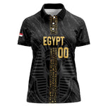 Afro Basketball Custom Egypt Women Polo Shirt Come On Pharaohs - African Pride