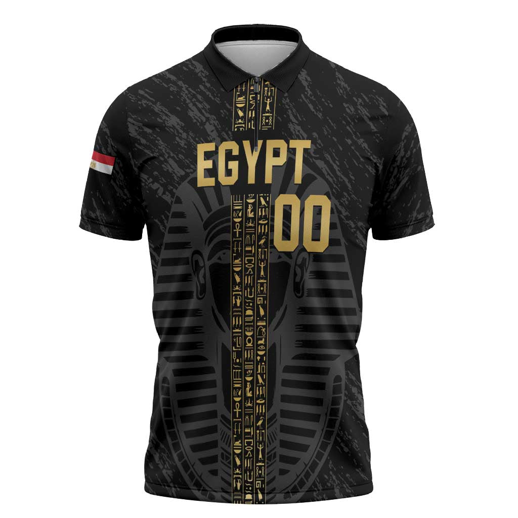 Egypt Basketball Custom Zipper Polo Shirt Come On Pharaohs