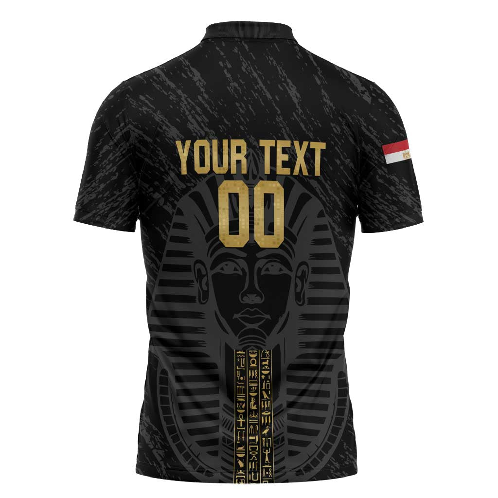 Egypt Basketball Custom Zipper Polo Shirt Come On Pharaohs