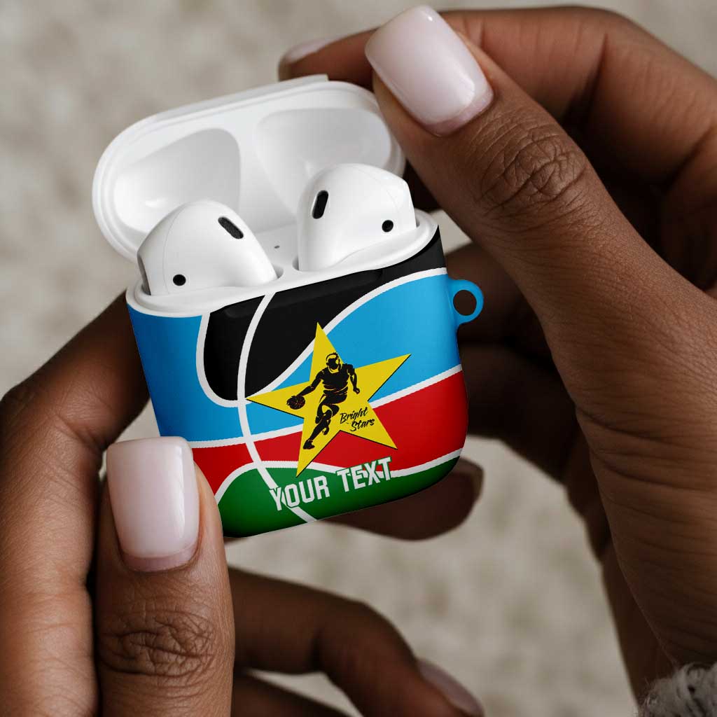 South Sudan Basketball Custom AirPods Case Come On Bright Stars