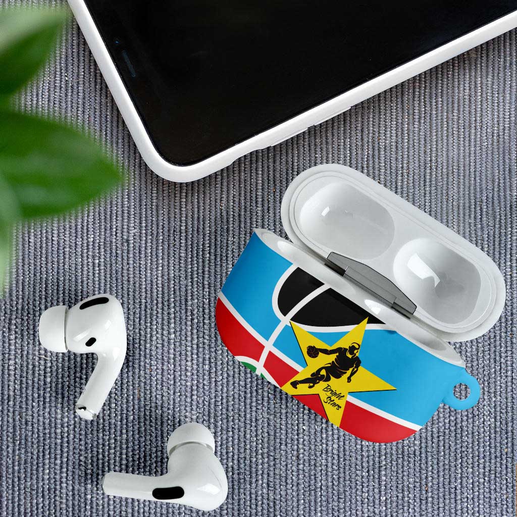 South Sudan Basketball Custom AirPods Case Come On Bright Stars