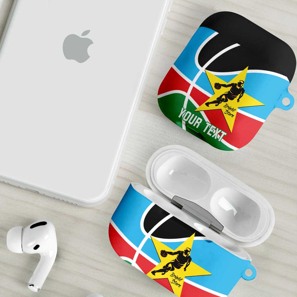 South Sudan Basketball Custom AirPods Case Come On Bright Stars