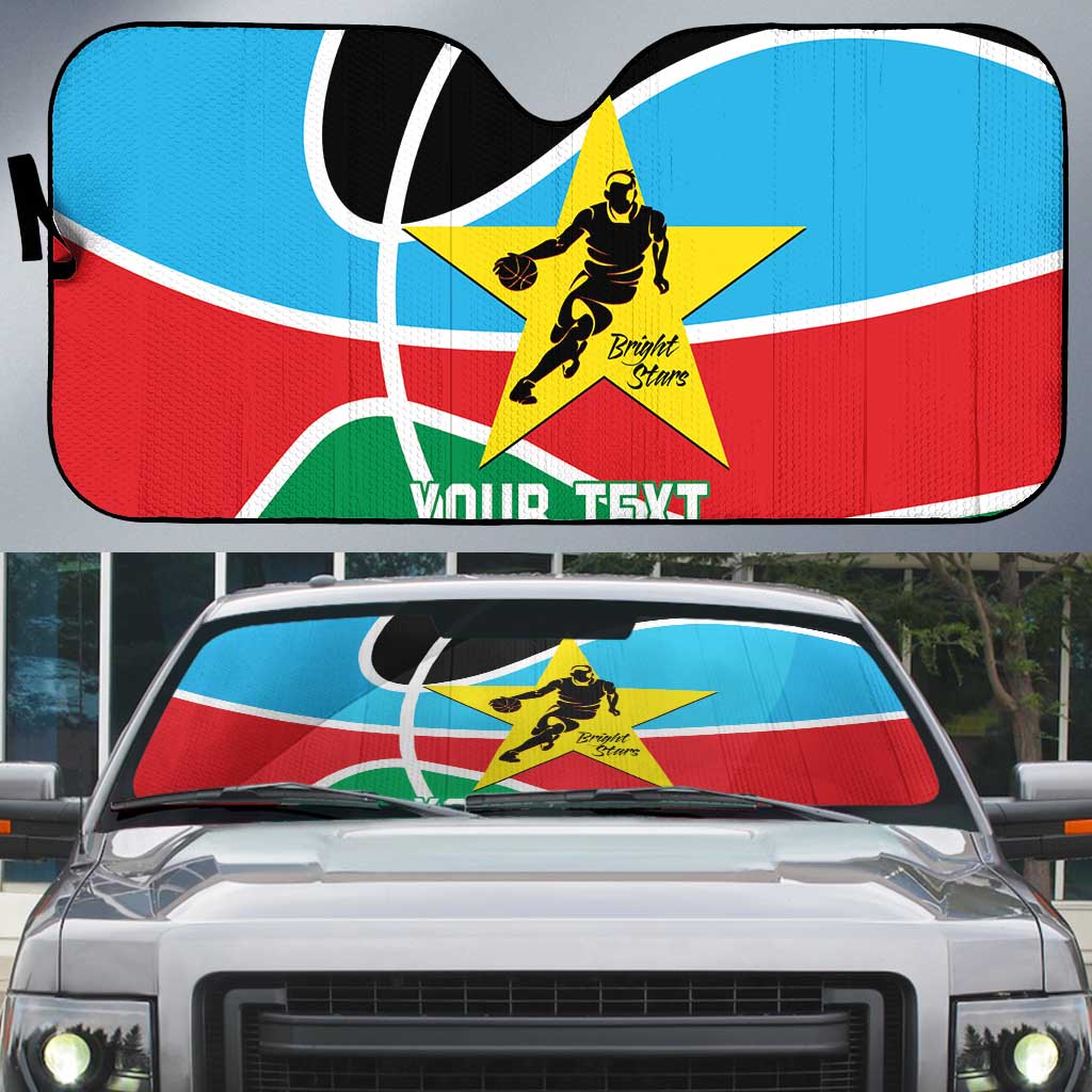 South Sudan Basketball Custom Auto Sun Shade Come On Bright Stars