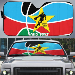 South Sudan Basketball Custom Auto Sun Shade Come On Bright Stars
