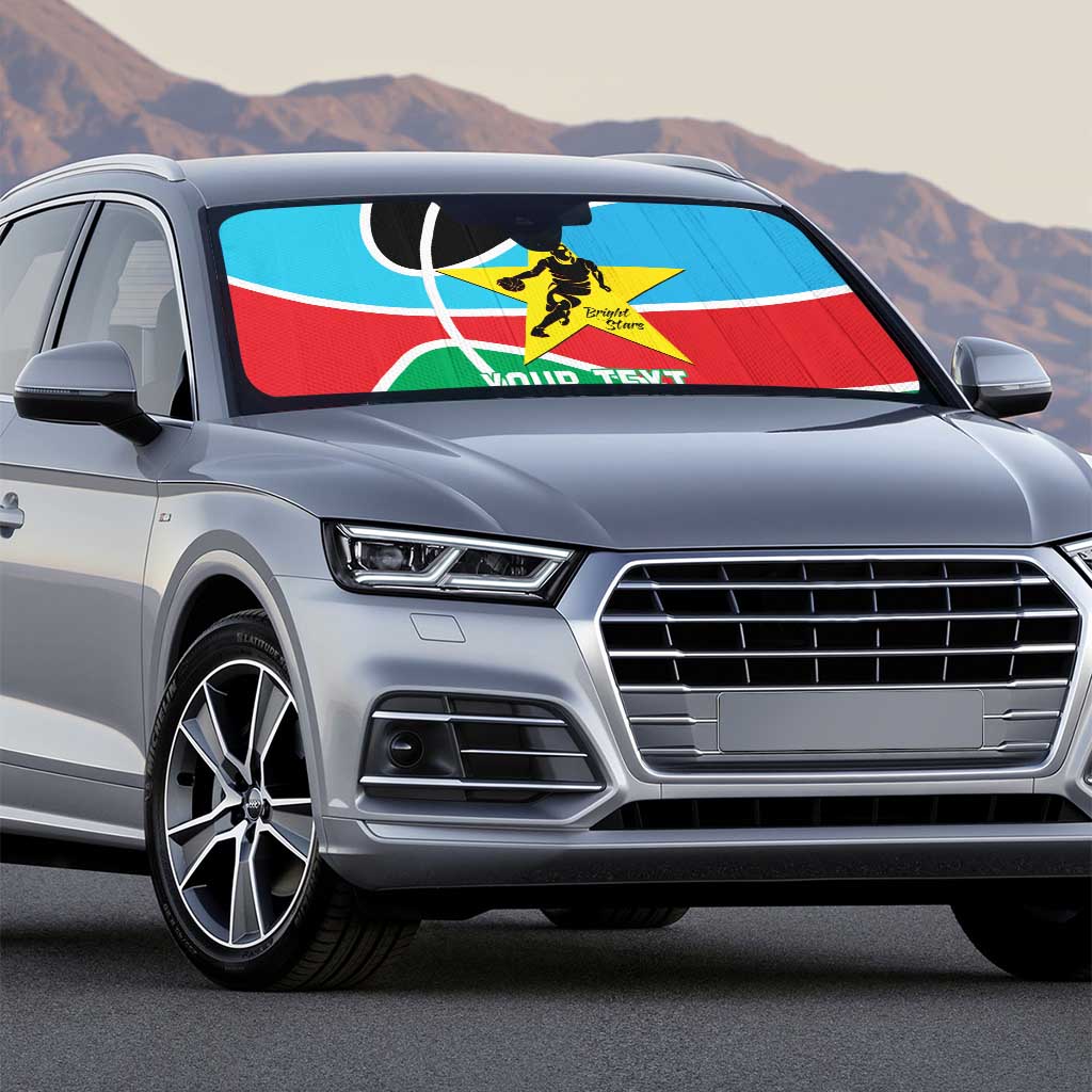 South Sudan Basketball Custom Auto Sun Shade Come On Bright Stars